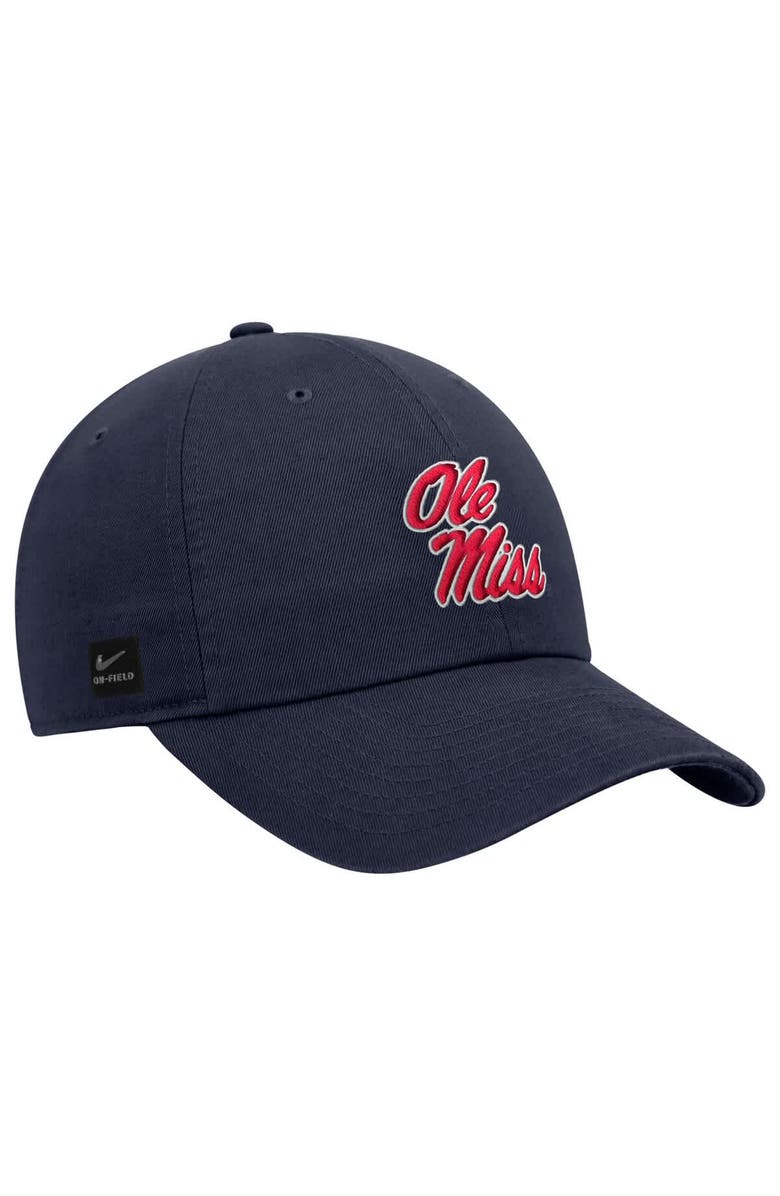 Nike Men's Nike Navy Ole Miss Rebels 2025 On-Field Club Adjustable Hat, Alternate, color, 