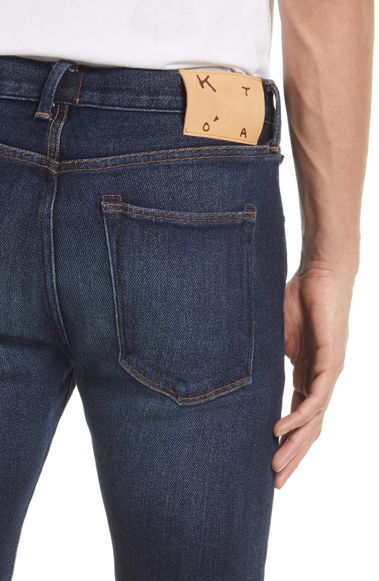 HIROSHI KATO The Scissors Slim Tapered 11.5-Ounce Air Stretch Selvedge Jeans, Alternate, color, 