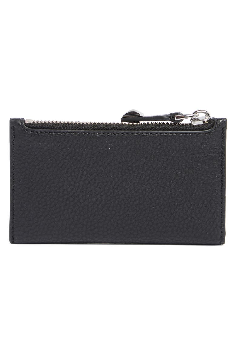 Medium Flat Wallet, Alternate, color, BLACK