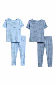 Poppy & Clay Assorted 2-Pack Print Fitted Two-Piece Pajamas