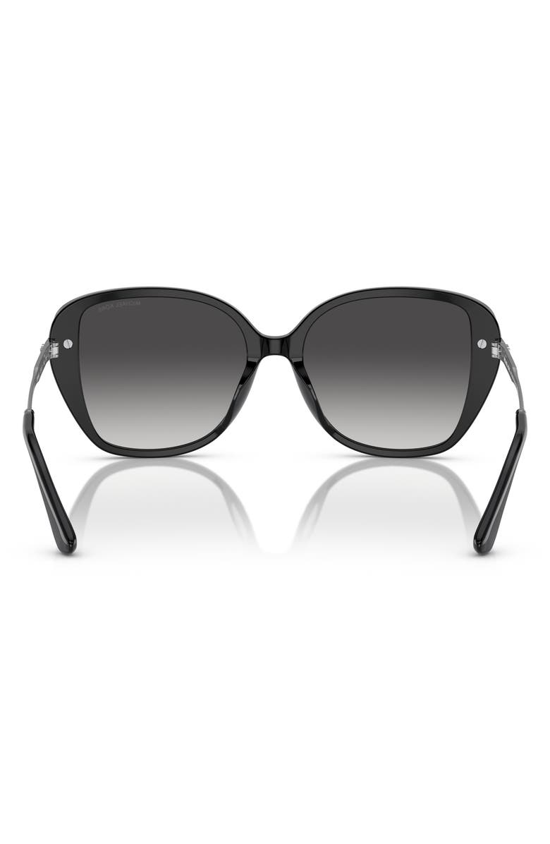 Michael Kors 54mm Gradient Square Sunglasses, Alternate, color, Black