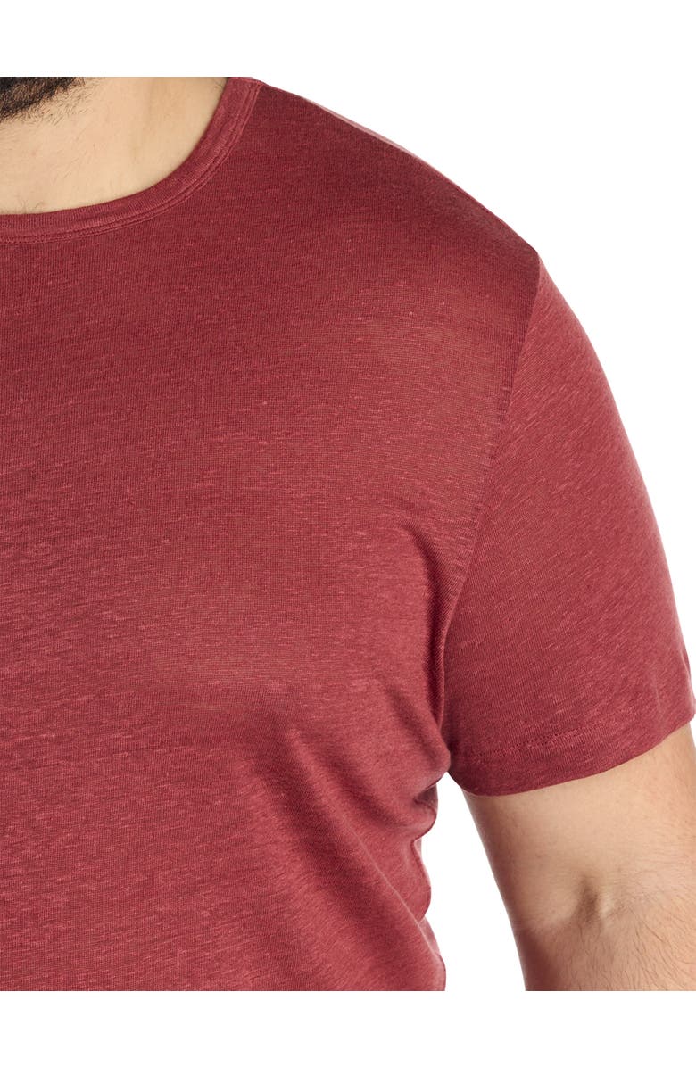 B+T Essentials Fit by Dxl Big & Tall Tiburt 456 Solid T-Shirt, Alternate, color, Open Brown