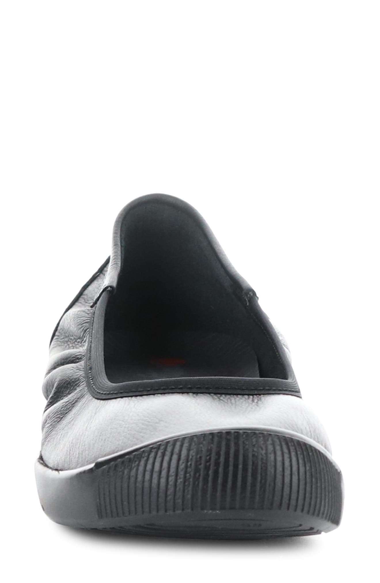 Softinos by Fly London Ilme Ballet Flat, Alternate, color, Black Smooth