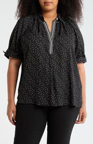 MAX STUDIO Puff Sleeve Top