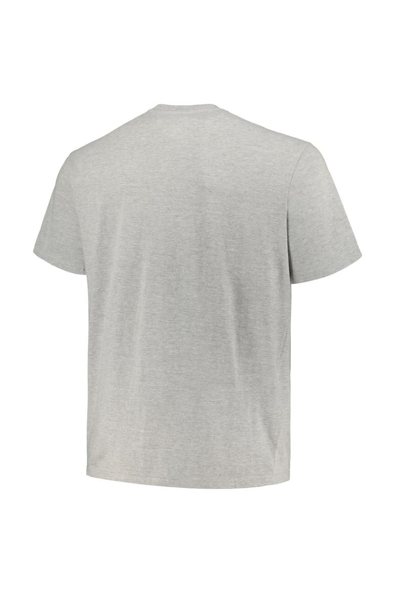 Men's Champion Heather Gray West Virginia Mountaineers Big & Tall Circle Logo T-Shirt, Alternate, color, Heather Gray