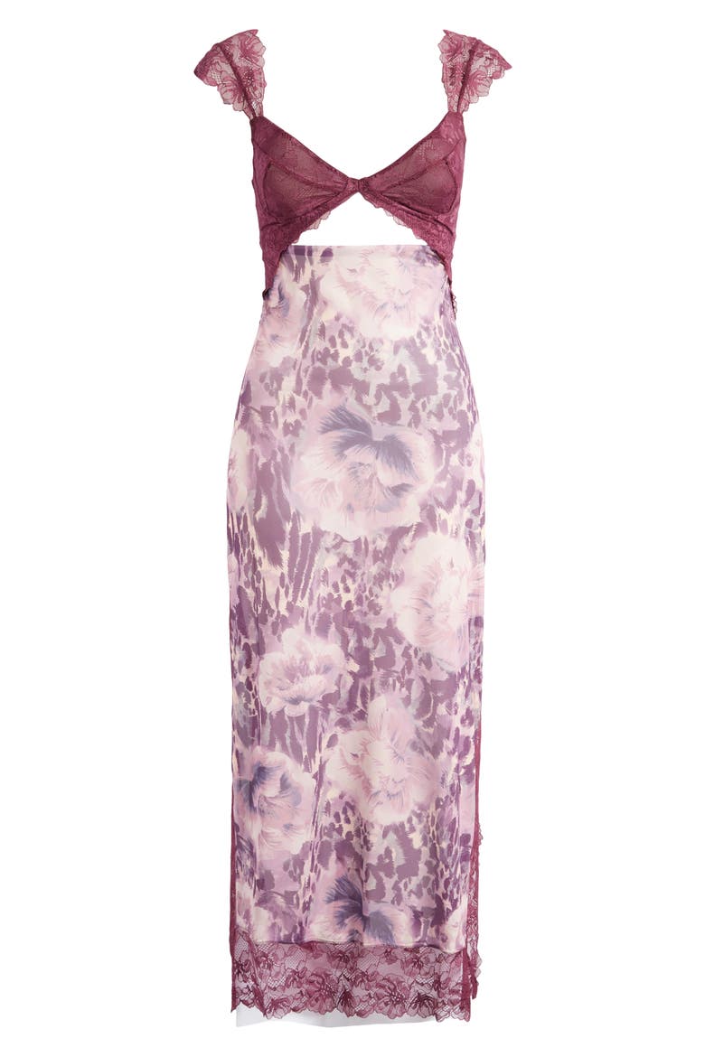 Intimately FP Suddenly Fine Maxi Slip, Main, color, AMARANTH COMBO