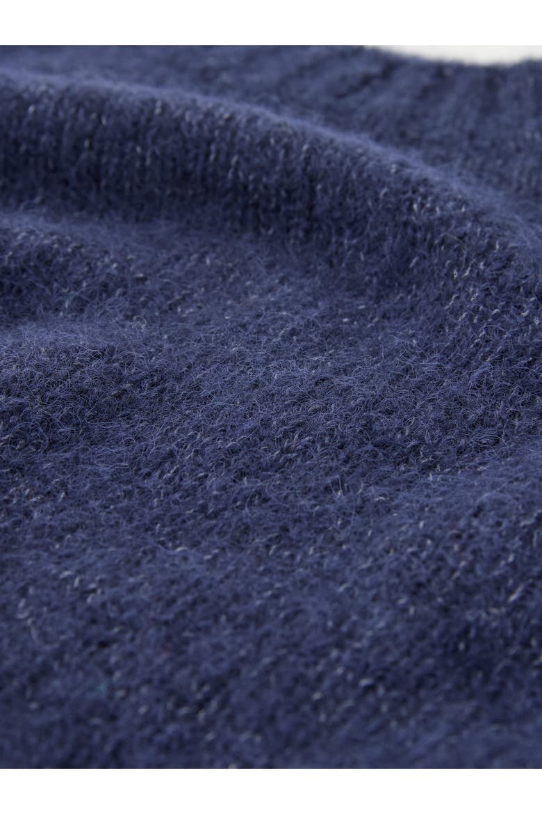 Alpaca Cotton Slouch Sweater, Alternate, color, NAVY