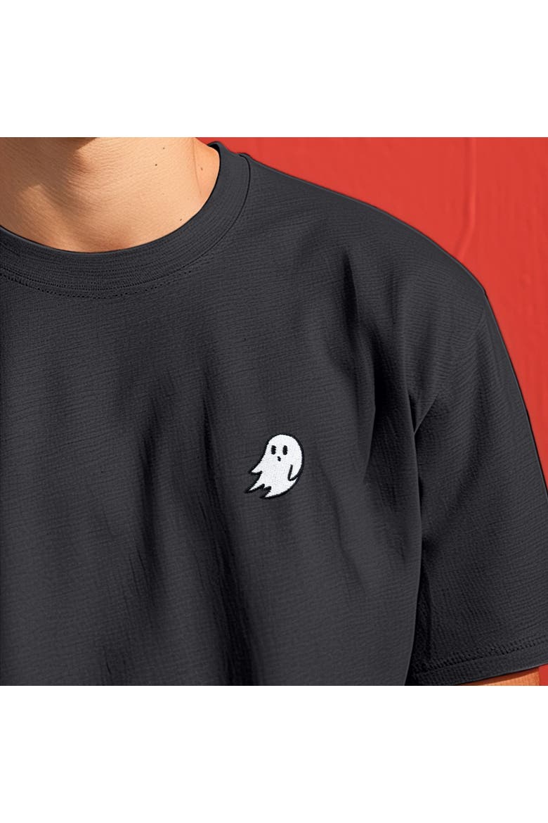 Mens Ghost Midweight Garment Dye Tee, Alternate, color, Black