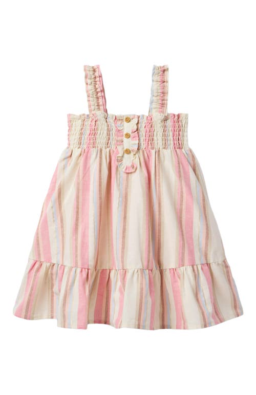 Janie And Jack Girls Stripe Dress In Pink