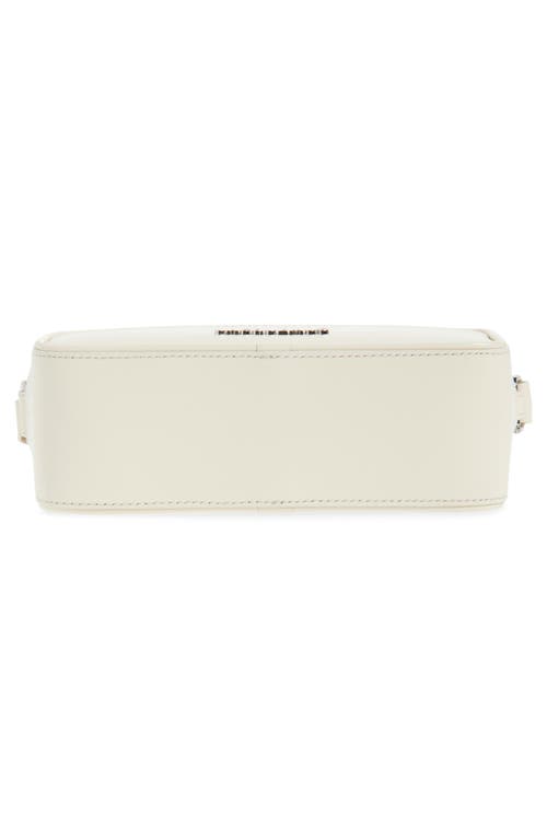 Jacquemus Le Baneto Leather Camera Bag In Ivory