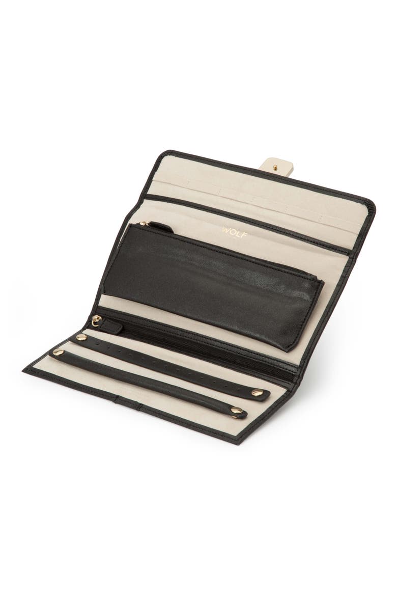 Palermo Jewelry Roll, Alternate, color, BLACK