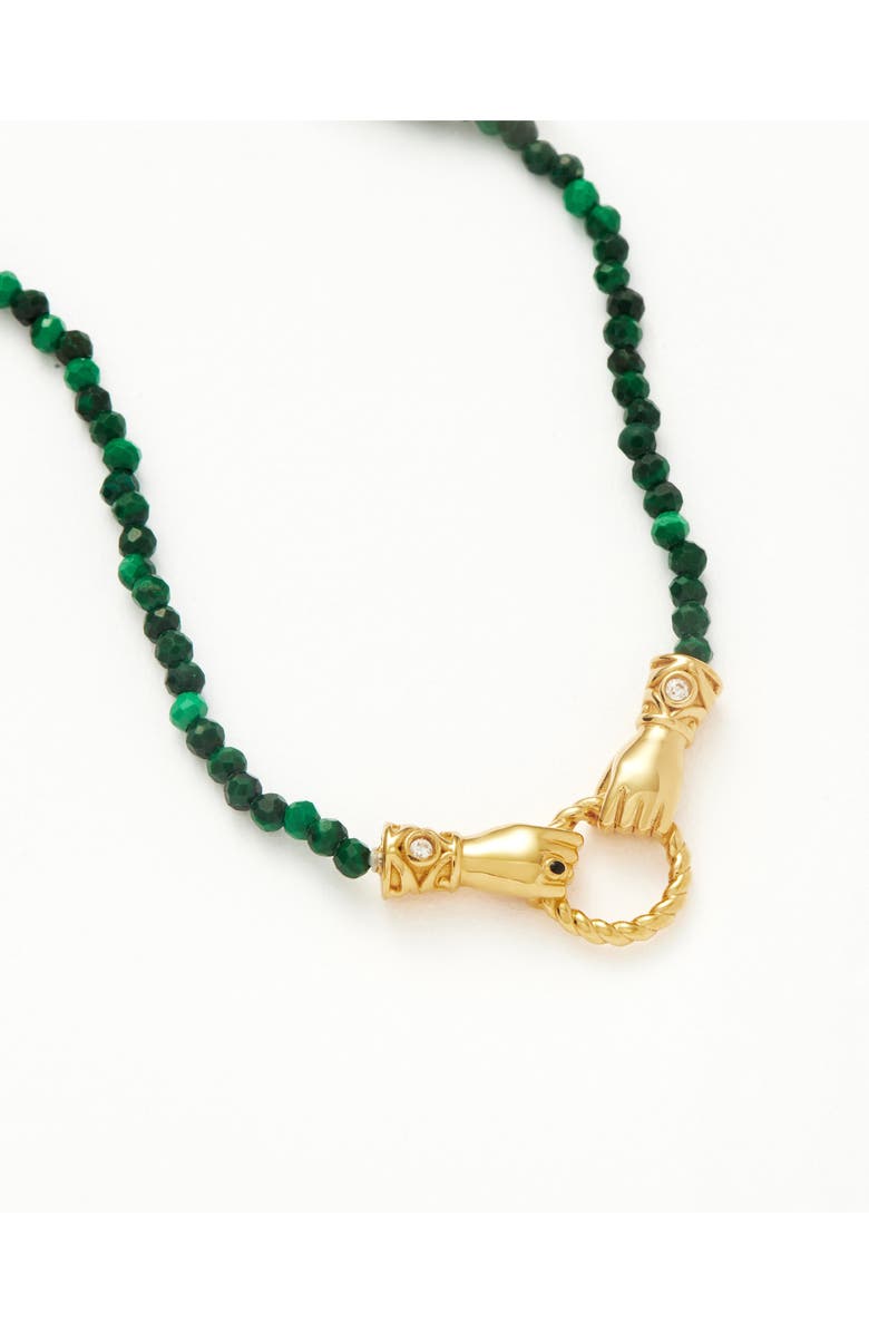 Missoma x Harris Reed In Good Hands Beaded Pendant Necklace, Alternate, color, Gold