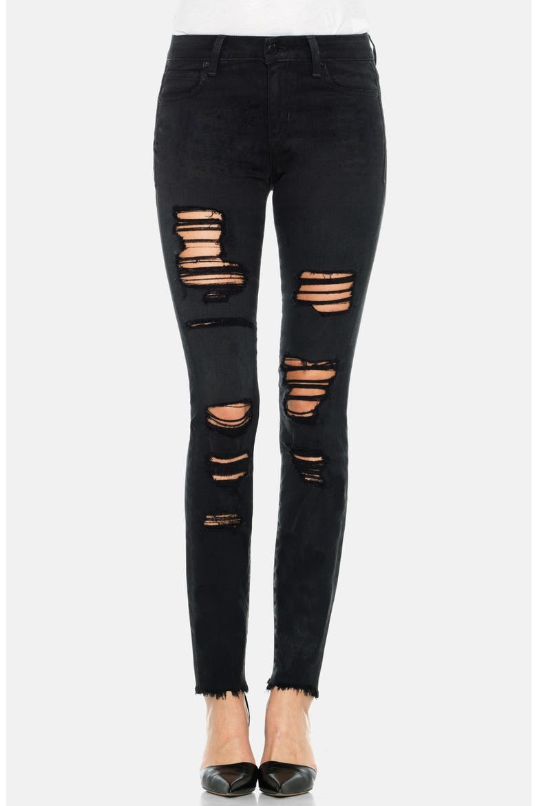 'Finn' Destructed Skinny Ankle Jeans, Main, color, BRAELYN