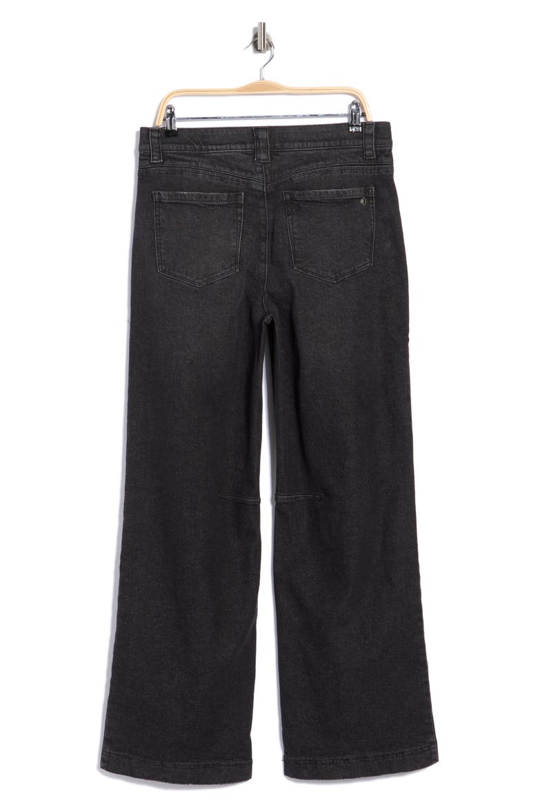 Wide Leg Dart Jeans, Alternate, color, WASHED BLACK ARTISANAL