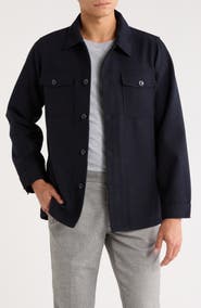 SOUL OF LONDON Melton Shirt Jacket