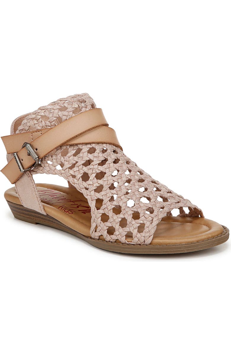 Blowfish Malibu Kids' Balla Woven Sandal, Main, color, White/ Blush