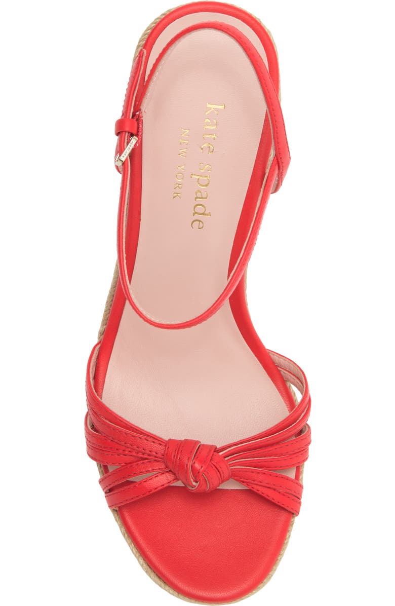 Kate Spade New York tessa espadrille platform wedge sandal, Alternate, color, Ladybug