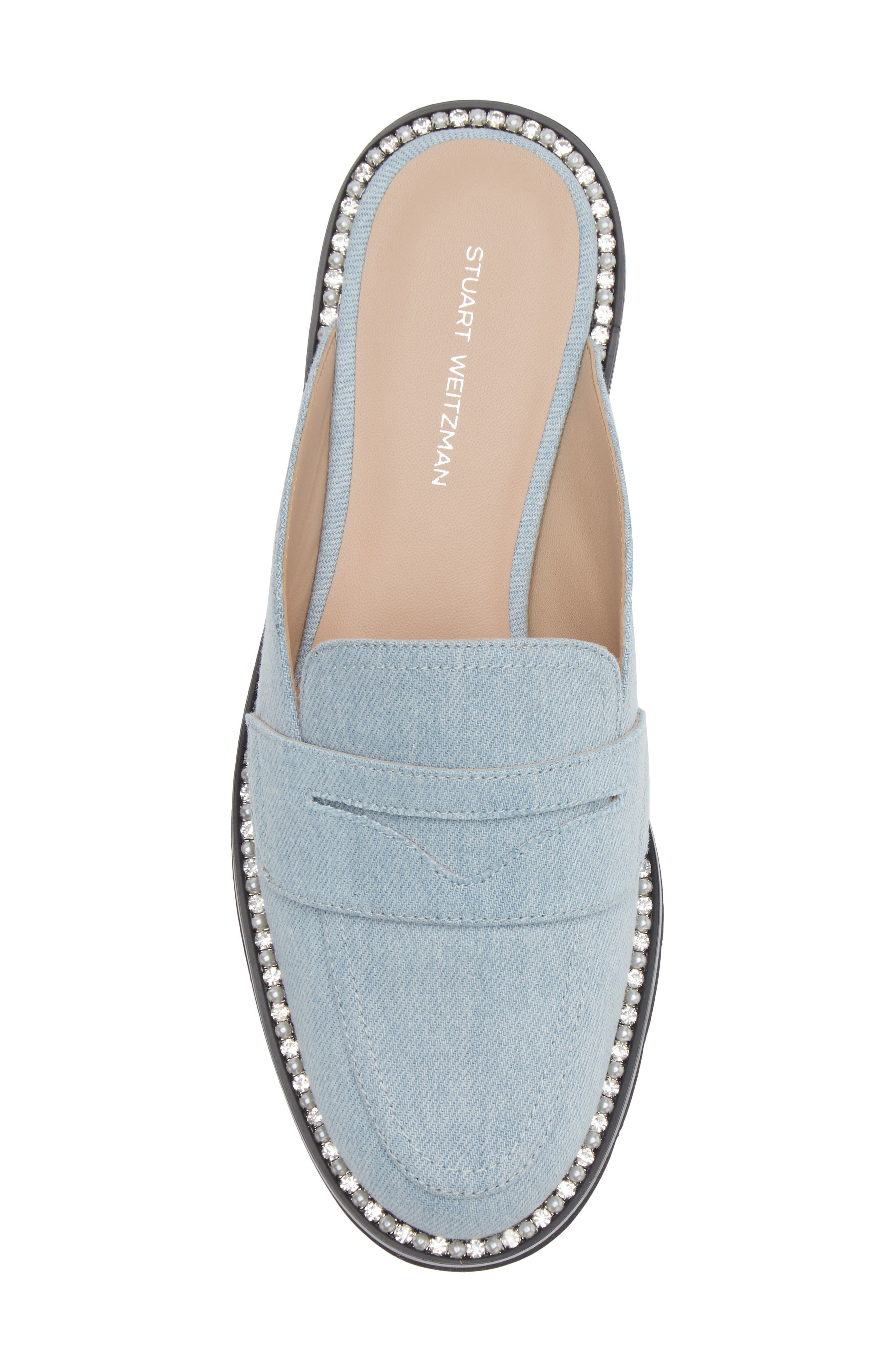 Stuart Weitzman Monty Mule, Alternate, color, Light Blue