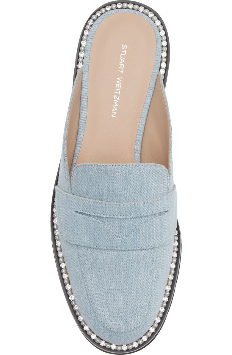 Stuart Weitzman Monty Mule, Alternate, color, Light Blue