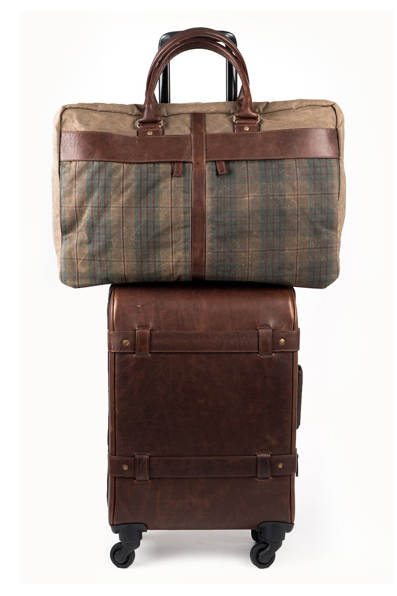 Tinsley Trifold Garment Bag, Alternate, color, BALDWIN OAK