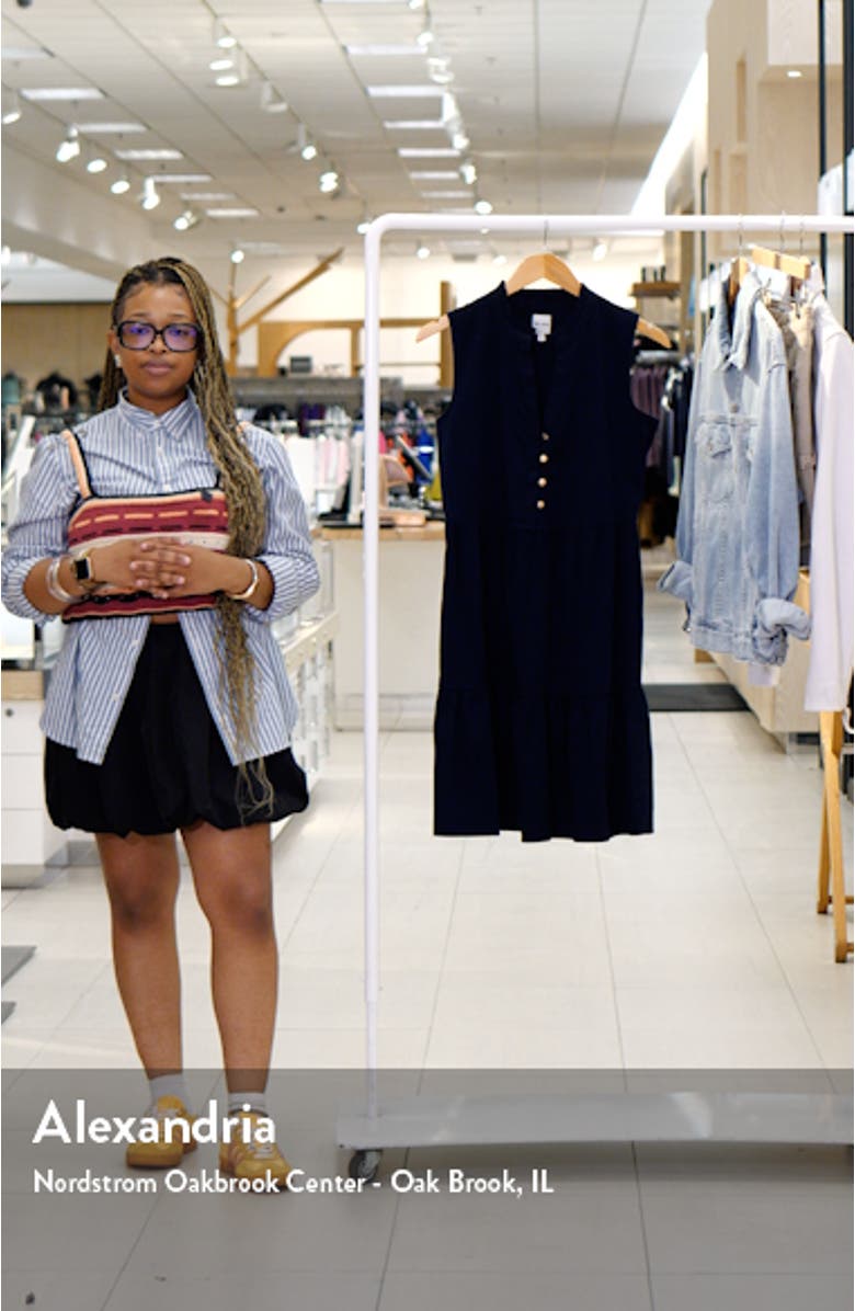 Tia Tiered Sleeveless Stretch Cotton Dress, sales video thumbnail