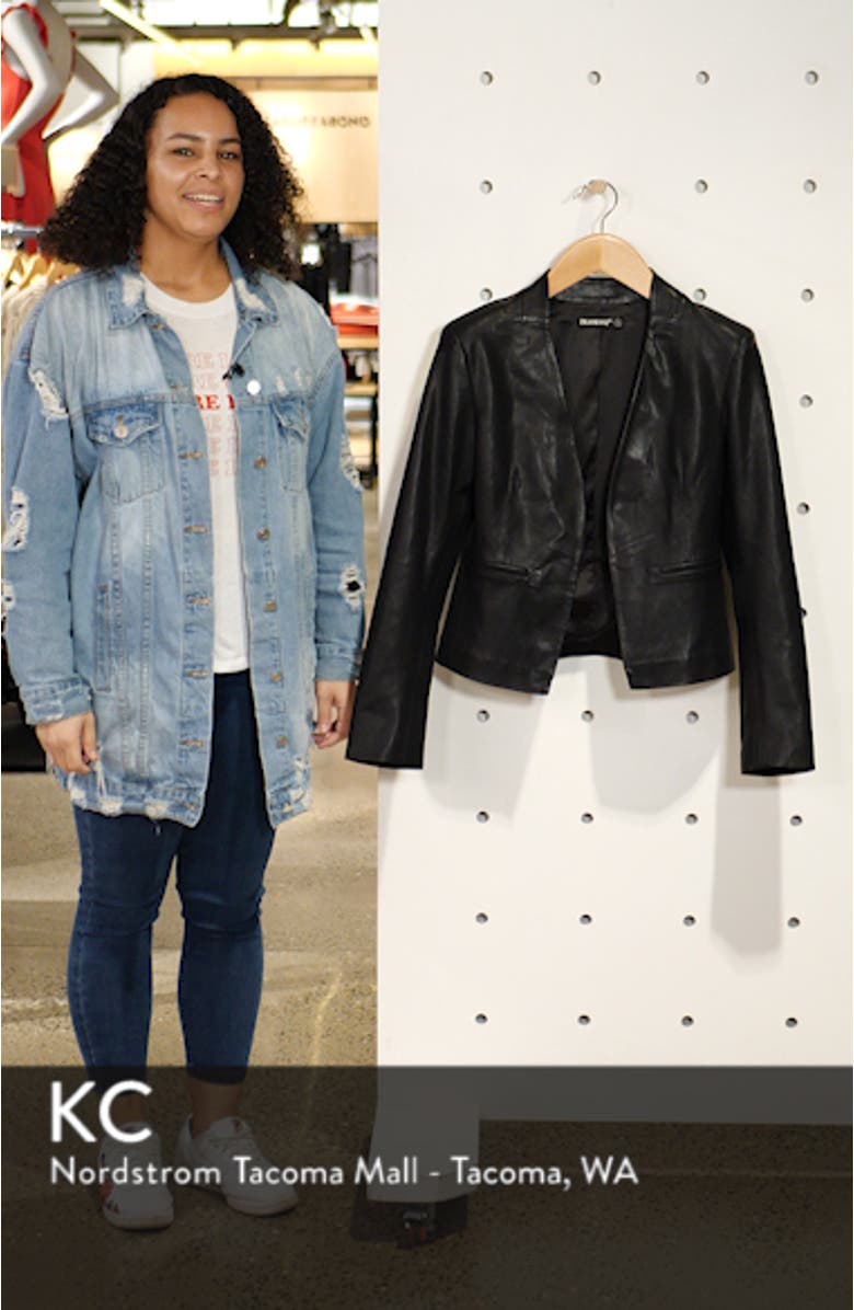 Faux Leather Blazer, sales video thumbnail