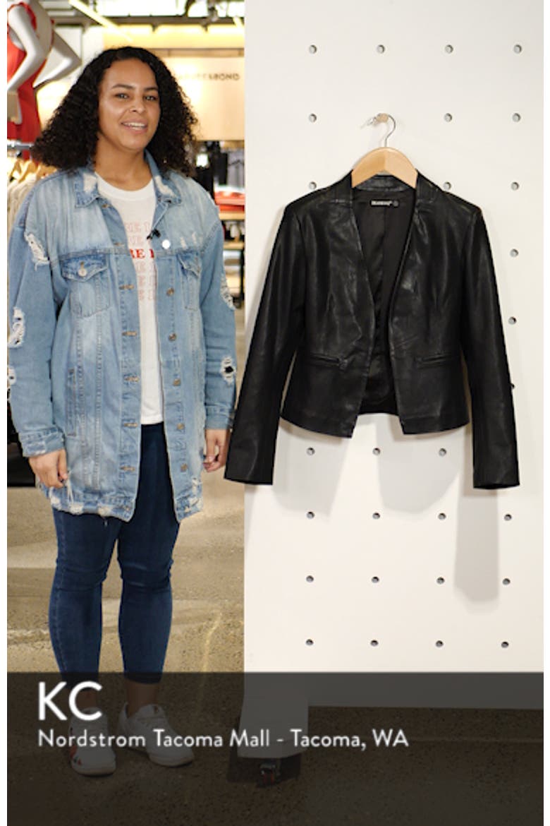 Faux Leather Blazer video