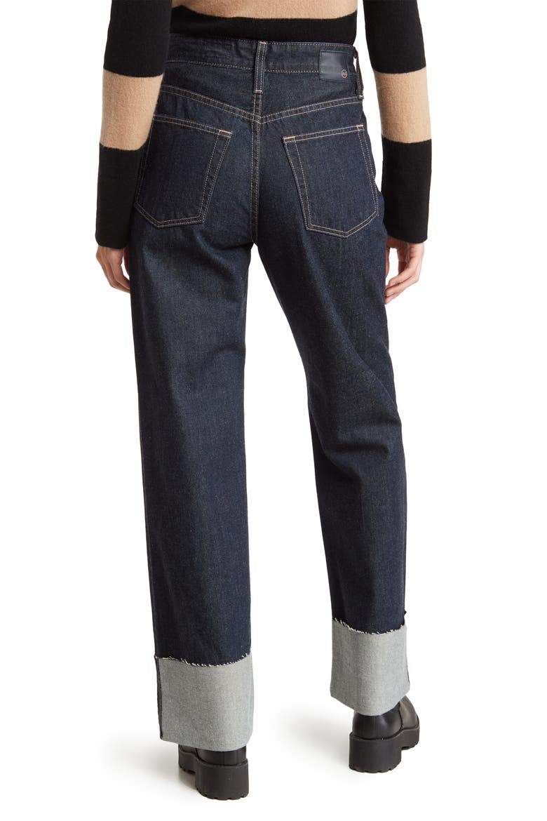 Tomas Cuff Baggy Straight Leg Jeans, Alternate, color, MOONRISE