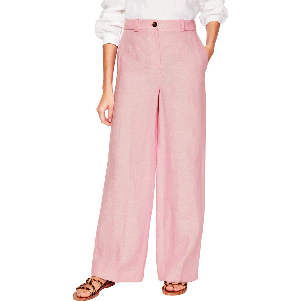 Boden Westbourne Linen Pants In Pink