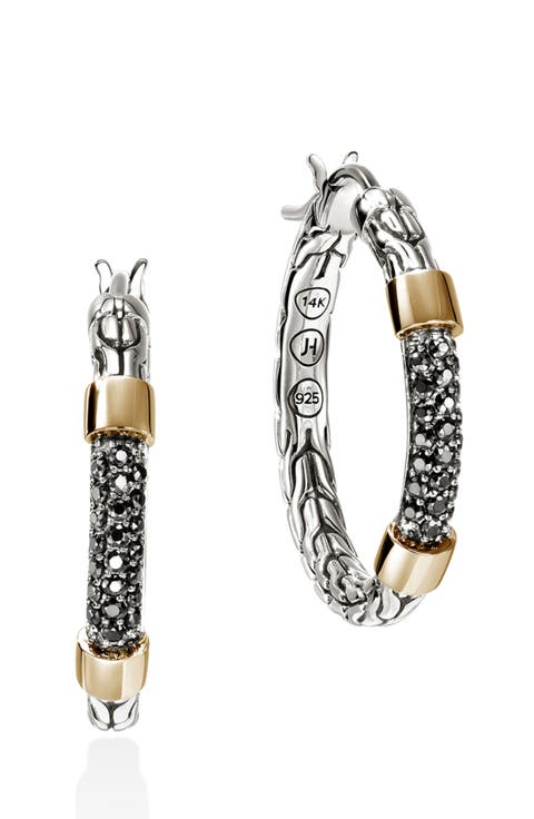 JH Essentials Pavé Hoop Earrings