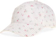 Capelli New York Kids' Stripe Floral Snapback Baseball Cap