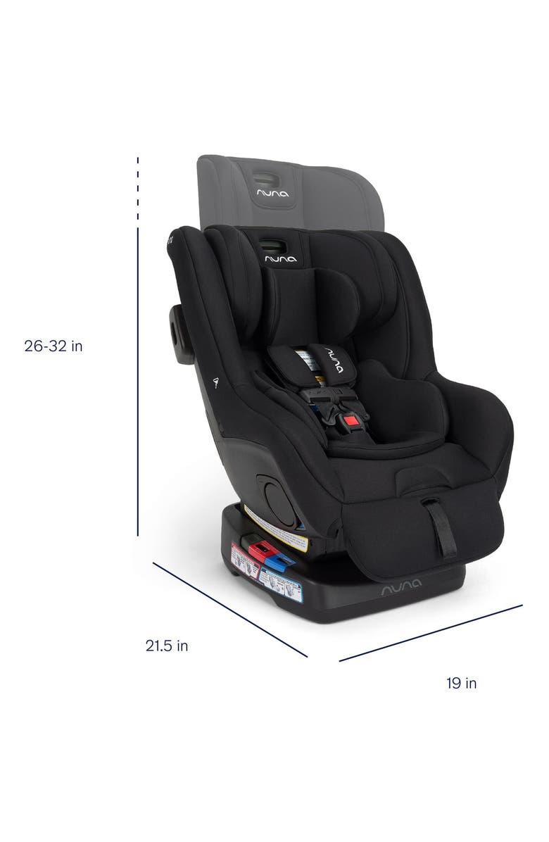 Nuna Rava Flame Retardant–Free Convertible Car Seat, Alternate, color, Caviar