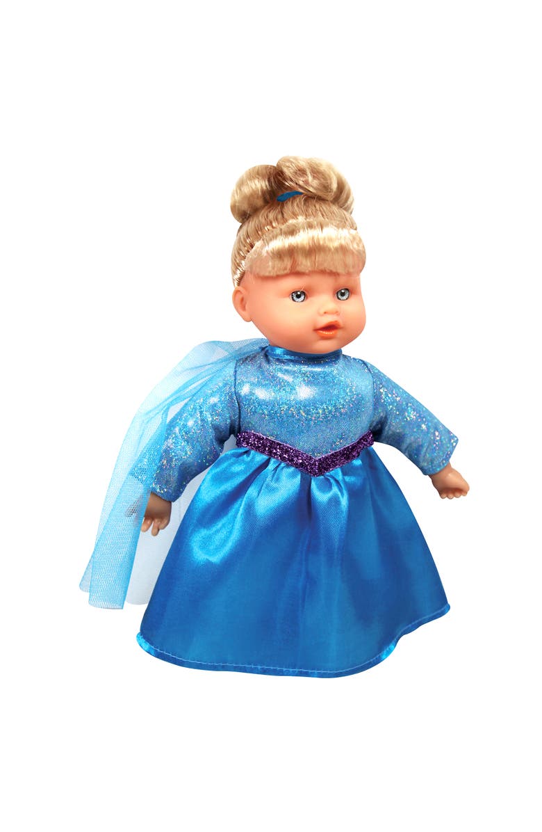 Lissi Doll Stroller Set 12 Inch Princess Ella Doll Blue Gown, Alternate, color, Multicolored