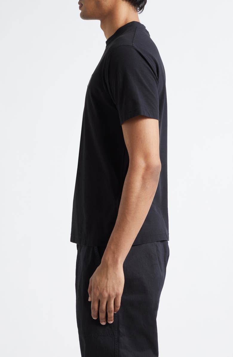 Stone Island Compass Logo Patch Short Sleeve T-Shirt, Alternate, color, Black