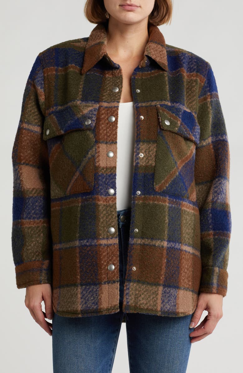 BLANKNYC Plaid Shacket, Main, color,