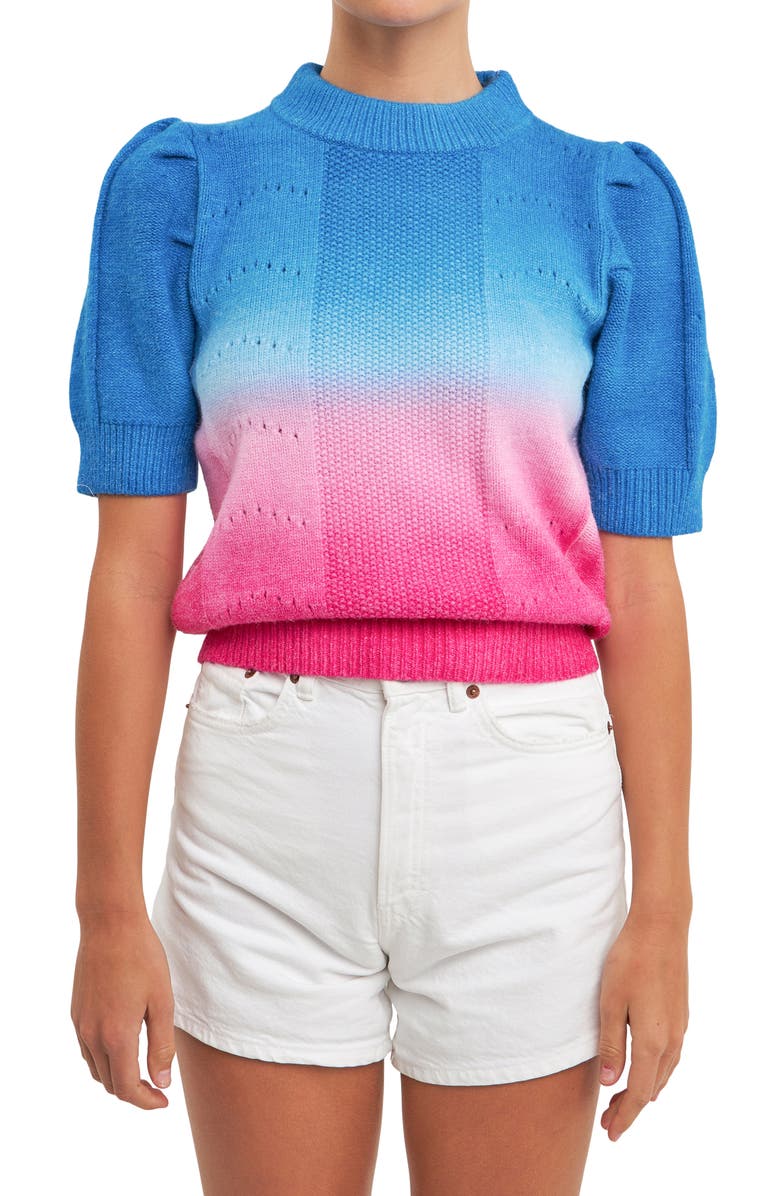English Factory Ombré Sweater, Alternate, color,