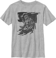 Star Wars: The Mandalorian and Grogu Boy's Star Wars The Mandalorian and Grogu Din Djarin and The Child Powerful Scene  Graphic T-Shirt