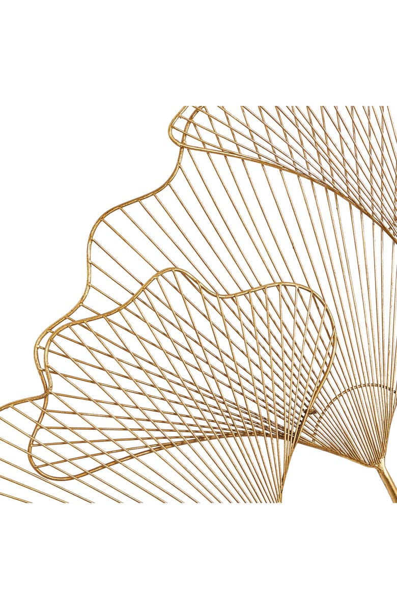 COSMO BY COSMOPOLITAN Floral Gold Metal Leaf Wall Decor - 36" x 33", Alternate, color, Gold
