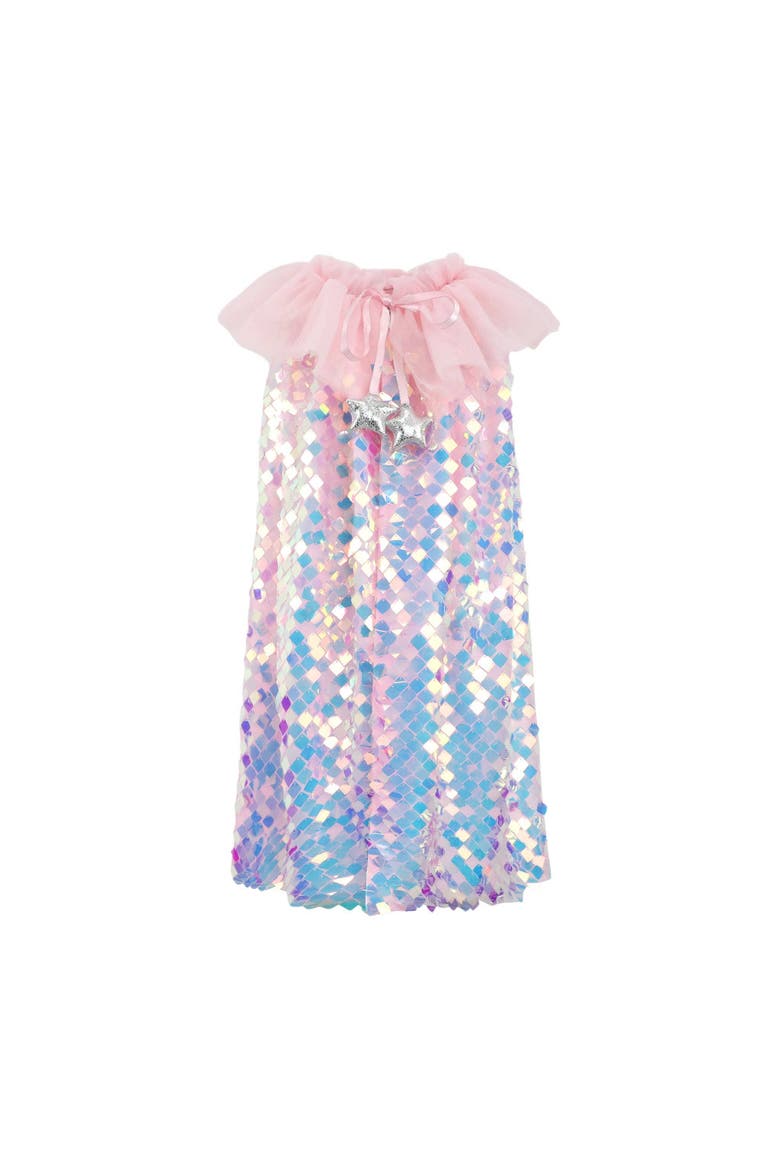 Mermaid Shimmer Cape, Alternate, color, Multicolor