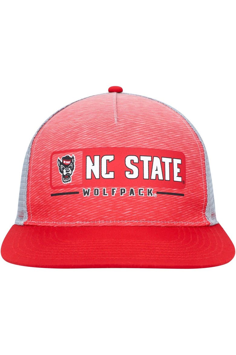 Men's Colosseum  Red/Gray NC State Wolfpack Snapback Hat, Alternate, color, Red