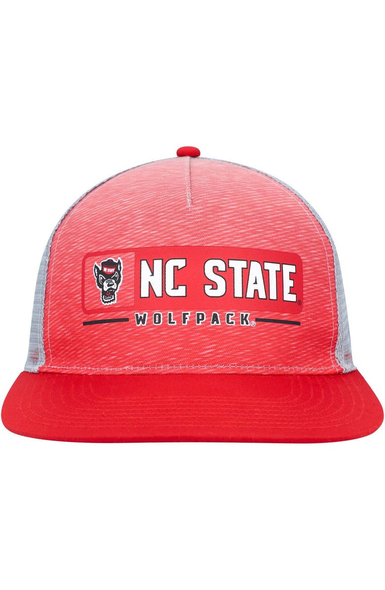 COLOSSEUM Men's Colosseum Red/Gray NC State Wolfpack Snapback Hat, Alternate, color, Red