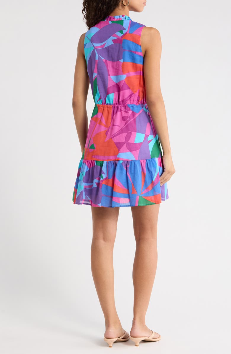 SUGARLIPS Vemmy Abstract Print Itzelk Shift Dress, Alternate, color, Magenta-Blue-Green