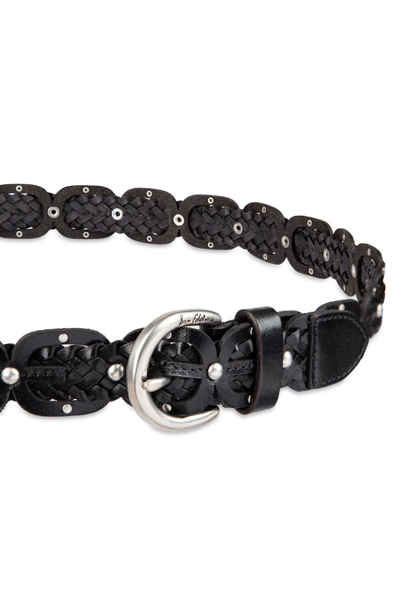 Sam Edelman Linked Braided Leather Belt, Alternate, color,