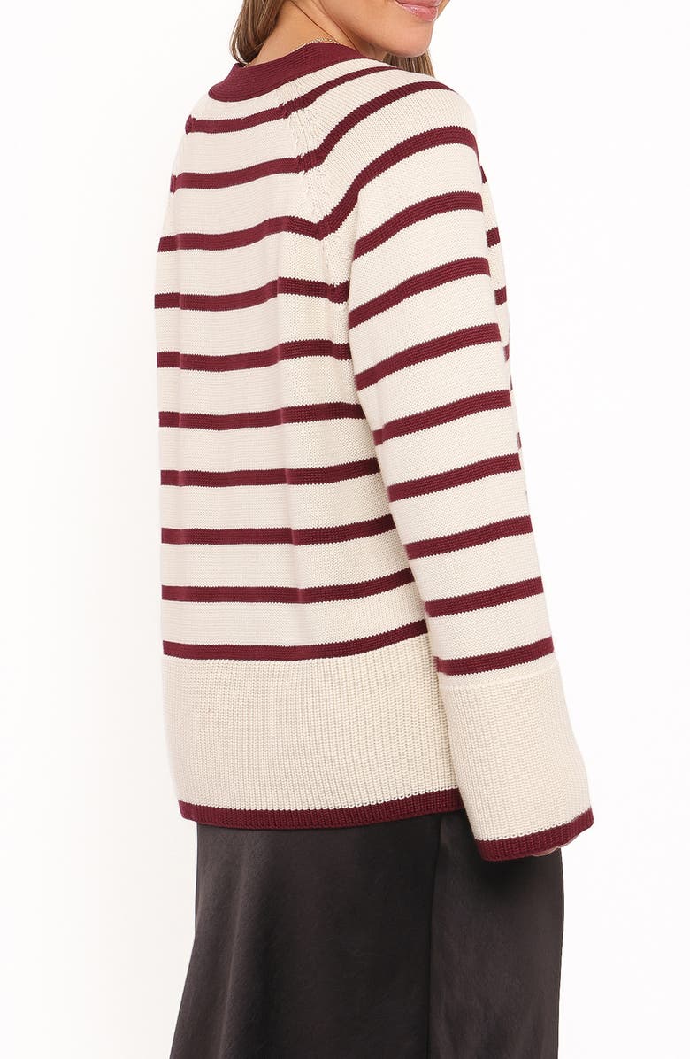 Petal & Pup Aydee Stripe Cardigan, Alternate, color, Cherry Stripe