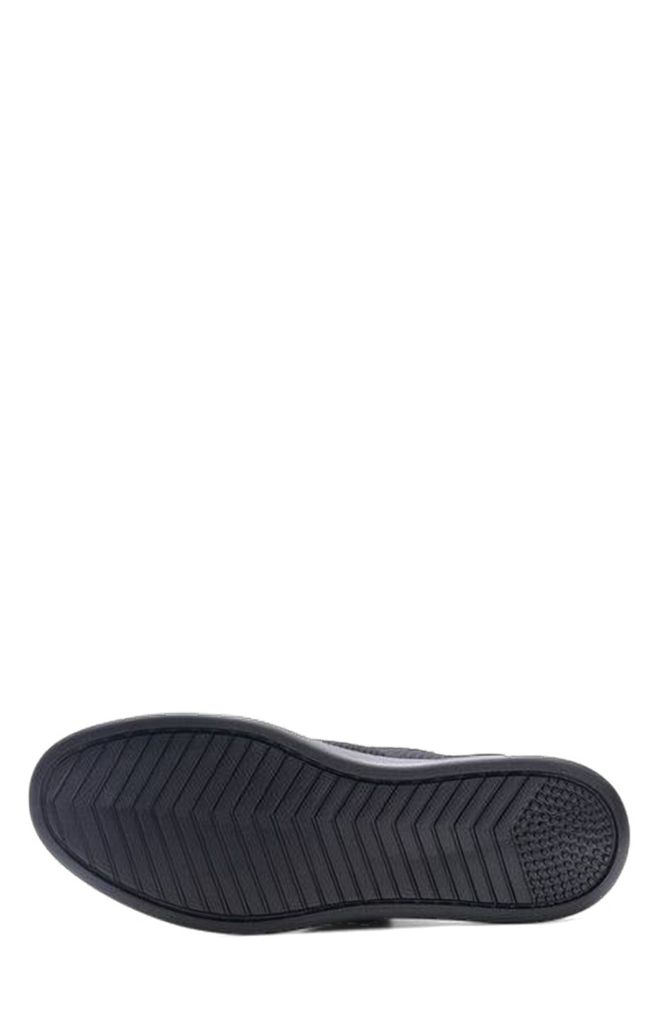 A. Veer Stride Knit Lace-up Sneaker, Alternate, color, Black Leather