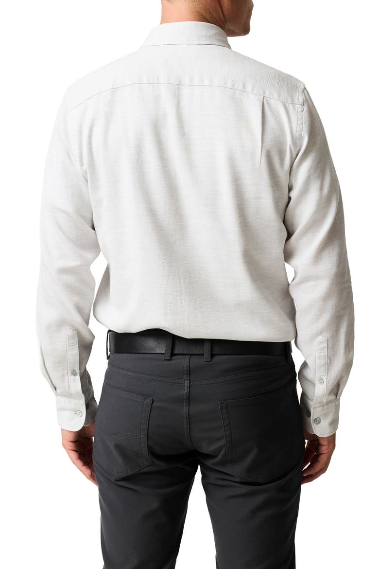 Airtex Slim Fit Cotton Button-Up Shirt, Alternate, color, DUSK