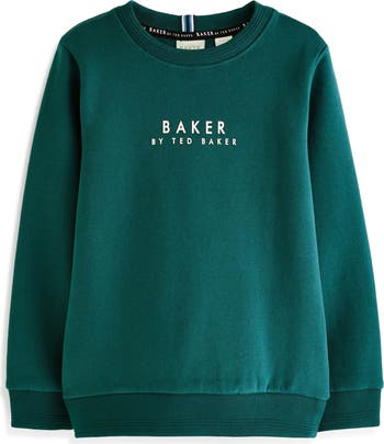 Baker by Ted Baker Kids Logo Cotton Graphic Sweatshirt Nordstrom