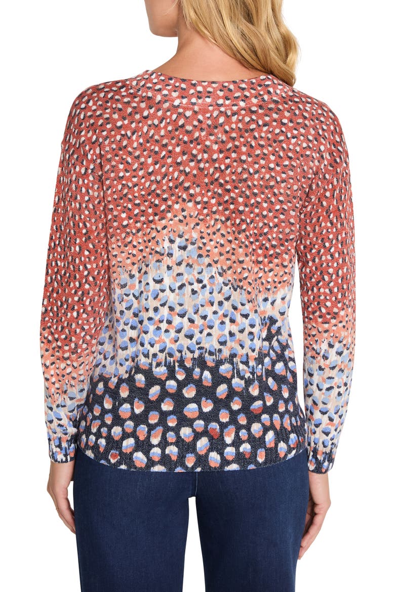 Blue Dahlia Sweater, Alternate, color, BLUE MULTI