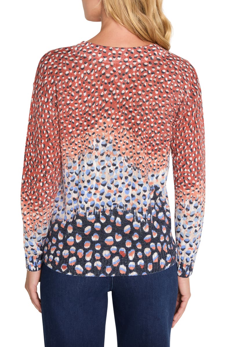 NIC+ZOE Blue Dahlia Sweater, Alternate, color, Blue Multi