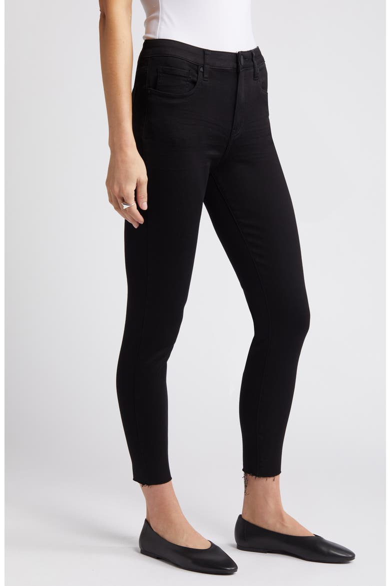 Donna High Waist Ankle Skinny Jeans, Alternate, color, BLACK